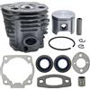 UYTGFO Adatto for Husqvarna 55 51, guarnizione dell'olio, cuscinetto ad aghi, set di guarnizioni, ricambio for motosega, cilindro, pistone, anello di sicurezza, kit