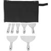 Fafeicy Raschietto per Stucco, Set di Coltelli per Cartongesso in Acciaio Inossidabile con Design Ergonomico per la Rimozione di Intonaco e Carta Parati