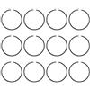 UYTGFO Adatto for motosega Husqvarna 353 351 350 346 XP 346XP 340 Kit di ricambio for anelli pistone da 45 mm x 1,2 mm, 12 pezzi/lotto