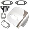 UYTGFO Misura for Husqvarna 268K 272 272K 272S 272XP 61 Speciale Motosega Parte di Ricambio Scudo Termico Guardia Deflettore Silenziatore Guarnizione Bullone kit