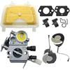 GTWSQQ Carburatore Filtro Aria Tappo Olio Combustibile Nottolino Cane Kit for S = TIHL MS171 MS181 MS211 MS201 MS 171 181 201 211 Motosega 1139 120 0619