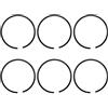 UYTGFO Adatto for Husqvarna 61 266 268 272 365 372 371 362 for STIHL 038 SW 038 FB 044 MS440 Parti for motosega Kit fasce elastiche pistone 6 pezzi 50 mm x 1,5 mm