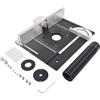 Generic Router per la lavorazione del legno, piastra di inserimento in metallo, kit per sistema di router, micro pannello, righello a spinta per la lavorazione del legno fai da te