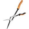 Klein Tools 71400 Pinze a becco lungo, ganasce zigrinate angolate, doppio rivetto, portata estesa per accesso allo spazio stretto, 33 cm