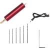 Zambuph Piccolo trapano elettrico portatile con ricarica USB Comodo avvio con un clic Mini piccolo elettrico in lega di alluminio, rosso