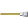 HAZET Inserto per chiave a bussola 986SL-8, interno esagonale 8 mm, cavo quadrato da 1/2, rivestito TiN, lunghezza 140 mm, zigrinatura, DIN 7422, Made in Germany
