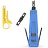 WESTONETEK Punch Down Impact Tool con 110 e 66 lame, strumenti di inserimento terminali di impatto per telefono Cat6/Cat5e