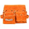 Duroecsain Borsa per attrezzi da giardino, robusta custodia in pelle bovina con capacità, tracolla e organizzatore per officina, giardinaggio, costruzione di automobili e attività all'aperto