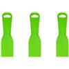 TopHomer Set di 3 spatole flessibili da 5,1 cm, spatole per stucco in plastica, multiuso, per lavori fai da te, per spackling, rattoppatura, decalcomanie, carta da parati, colore verde