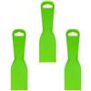 SENRISE Set di 3 raschietti per stucco, 5,1 cm, in plastica flessibile, strumento per riempire, raschietti per pittura fai da te, per patching, decalcomanie, carta da parati, pittura auto (verde)