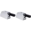 Mipcase 2 Pezzi scalpello angolare falegnameria utensili affilacoltelli affila-coltelli affila coltelli lavorazione del legno chiave scalpello quadrato ad angolo retto Silver