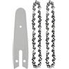 OZLCUA Catena Per Motosega Confezione da 12 catene da 4/6, accessori for mini motoseghe Home 4/6 Catene di ricambio for seghe da potatura a batteria utensili da taglio Motosega (Color : 4INCH set A)
