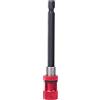 LIYJTK Hastry gamme di estensione magnetica del cacciavite in acciaio inossibile rosso per strumenti elettrici (100 mm)