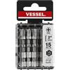 VESSEL Impact BAL - Punta a torsione + 2 x 50 (5 cm) 15 pezzi (custodia) No.IBPH250P15T Made in Japan by VESSEL