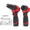 Vroomoto Set di Avvitatori a Percussione per Trapano a Batteria Kit di Utensili Elettrici Senza Spazzole da 16,8 V 3 Batterie (Spina UE 230 V)