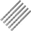 Keenso SUGGERIMENTO CARBIBILE -Tip -Drill BIT 2 BIT DI PROPRIO DI IMPATTO DEL FLUTE PER BLOCCHI DI STONE 5 PC Compatibili con Martelli Elettrici (12 mm)
