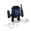 FERM Fresatrice Verticale 1200W - Per Frese da 6 e 8 mm, Velocità Variabile 16.000-30.000 giri/min, Profondità 55 mm, con Accessori e 3 Frese