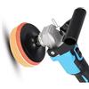AUBEST Lucidatrice a umido, Lucidatrice for auto Smerigliatrice angolare senza spazzole 1600W Lucidatrice for ceretta for auto a velocità variabile for batteria 18V(No battery no plug)