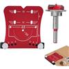 Generic Modello di perforazione del foro per cerniere della porta del mobile, aprifori per cerniere della porta in legno | Guida trapano nel modello per ripiano da 35 mm con trapane,Apr