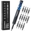 Sharden Set di cacciaviti di precisione 27-in-1 Multi Bit Piccolo cacciavite magnetico Mini cacciavite Set di strumenti di riparazione manuale a penna per occhiali, orologio, computer, gioiellieri,