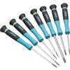 HAZET Cacciavite Electronics 811EL/7, set di 7 pezzi, profilo Phillips PH e a taglio, impugnatura a 2 componenti, lunghezza 205 mm