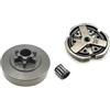 GTWSQQ 3/8 6 denti Tamburo Frizione e Frizione e Cuscinetto Ad Aghi Misura for Zenoah Komatsu G3800 Tipo Cinese Motosega 3800 38cc Pezzi di Ricambio(1 Set)