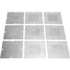 Generic Stencil per Stazione di Rilavorazione BGA Universale Set di Modelli Precisi in Acciaio Inossidabile 304 90x90 Mm, Adatti per Computer Notebook, Ponti Nord e Sud