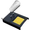 sporful Supporto per saldatore, supporto a molla per saldatore, supporto a molla con pulitore per punta del saldatore e spugna per la pulizia, base in ottone nero, accessori per saldatura (con spugna)