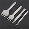 HEEPDD Strumento Artigianale in Pelle, 4 Pezzi 1/2/4/6 Strumento di Artigianato in Pelle Punch Punching Stitching Hardware di Riga Chisel, Punzonatura per Mestiere con Fori Anche Rapidi e Facili, (#2)
