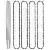 DORFEY Lama for motosega a gas da 16 64 DL, passo 0,325, denti guida 0,058, taglienti arrotondati, seghe for il taglio del legno(16-inch Set4)