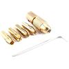 Generic 1 set di mandrini per trapano in ottone con set di trapani a chiave a brugola da 0,5 a 3 mm piccolo mandrino per trapano accessori per utensili di perforazione per stoppini, utensili elettrici per
