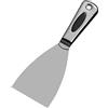 GERRIT Coltello for stucco realizzato in acciaio inossidabile con impugnatura ergonomica e confortevole - Perfetto for stuccare cartongesso, nastrare, raschiare vernice, 2 pollici (Size : 3 inch)