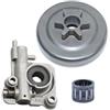 LIWaaGe Gruppo oliatore automatico CS-3000 e tamburo frizione for motosega CS-355T Sostituisci 17500539133 P021010890