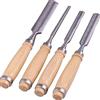WYRMB Set di scalpelli per legno, sgorbia più solida, scalpello per legno, strumenti per carpenteria, in acciaio al carbonio, per carpentiere, confezione da 4