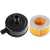 DORFEY Silenziatore for compressore d'aria, silenziatore, riduttore di rumore, filtro dell'aria, accessori for pompe da 20 mm, silenziatore in metallo + carta + elemento filtrante