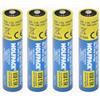WOLFPACK Batteria al litio ricaricabile AAA 1,5 V USB-C (4 pezzi)