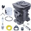 LIWaaGe Adatto for motosega HUS136 137 141 142 Kit cilindro pistone da 38 mm Tappo serbatoio carburante Filtro linea Cuscinetto ad aghi 530069941