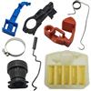UHESWQ Misura for Husqvarna 340 345 346XP 350 353 Valvola Dell'acceleratore Asta Interruttore A Molla Motosega Sostituire Parte Collettore di Aspirazione Flangia del Filtro Dell'aria