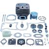 DORFEY Kit guarnizione cuscinetto pistone cilindro Nikasil da 52 mm adatto for motosega H-u-s-q-v-a-r=n-a 268 272 272K 272XP 61 574331601, 503758172 W Intake