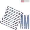 NnYuaUil Lama for motosega da 6 pollici, barra guida e catena for sega elettrica con 37 maglie di trasmissione, set di utensili ricaricabili