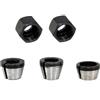 Todikaper 5PCS Router Mandrino Set 6mm 6.35mm 8mm Adattatore in Acciaio Al Carbonio per Incisione Macchina di Taglio Router Elettrico