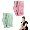 YTAXYZWR Manicotti Gel per Gomito Idratanti, Set 2 Paia Rosa e Verde, Coprigomito Elastici Traspiranti 15 x 9 cm per Comfort, Supporto e Cura della Pelle