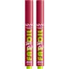 NYX Professional Makeup Fat Oil Slick Click Balsamo Labbra Tonalità 20 In The Drafts Colorato Idratante Effetto Lucido a Lunga Tenuta 12h con Olio di Avocado Lampone e Camemoro - 2 Balsami Labbra