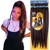 Ser Mulher Capelli SUPER JUMBO PREMIUM Braid per Treccine Africane PESO: 522g, LUNGHE: 65cm Pre-Stretched - Hair Braiding Extension, Anellini per Styling COMPRESI, (Light Brown, 65 cm)