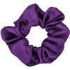 Whakano 4 pezzi di elastici per capelli, fasce elastiche, scrunchies morbidi, anelli per capelli, fasce riutilizzabili, per coda di cavallo, capelli lunghi o ricci spessi, per donne e ragazze, viola uva