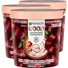 Garnier Good Tinta Colorazione Permanente Fino a 8 Settimane Colore Brillante e Luminoso Copre il 100% dei Capelli Bianchi Formula Vegana Senza Ammoniaca 4.61 Castano Alba - 3 Confezioni
