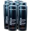 FEI FAN Shampoo Ristrutturante IMPERIAL ARGAN, Con Olio Di Argan, Per Capelli Secchi e Danneggiati 500ml (4 Flaconi)