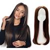 LXUE Parte centrale Crown topper Hairpieces 65 cm Long straight clip in top capelli sintetici per donne