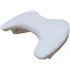 YsXoWiui Bracciolo a Forma di U, Supporto Traspirante per Bracciolo per Unghie, Cuscino per Mani per Unghie Acriliche Nails Tech, bianco