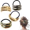 Renchey 4/8 Pezzi Supporti Per Coda Di Cavallo In Metallo - Elastici Per Capelli Elastici Geometrici In Metallo | Polsino Per Capelli Con Coda Di Cavallo In Metallo | Elastici Per Capelli In Metallo, Elastici